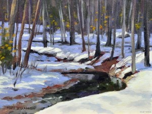 A painting by Maine artist, Mary Byrom