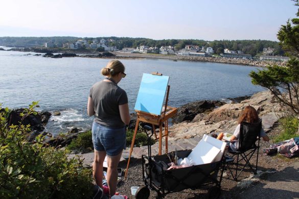 3rd Annual Perkins Cove Plein Air Painting Event in Ogunquit, Maine.